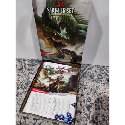 Dungeons & Dragons Starter Set Lost Mine of Phandelver RPG Kit with Dice & Books