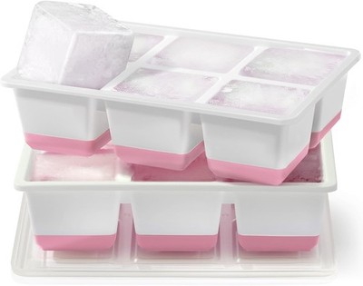XXL Eiswürfelform mit Deckel, 6 cm Silikonform für Whisky & Cocktails