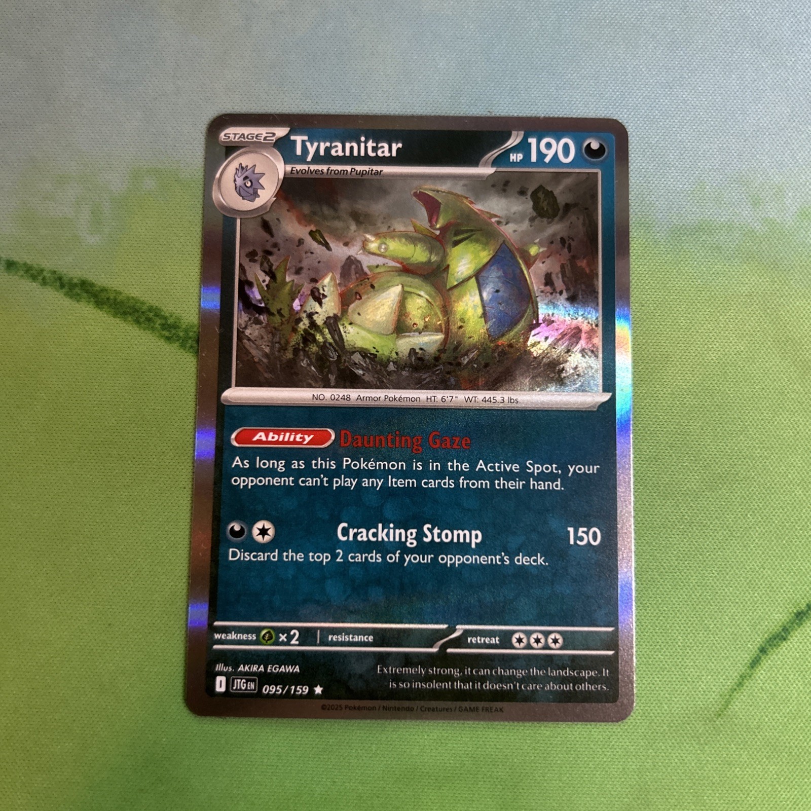 Tyranitar - 095/159 - Pokemon TCG Journey Together (2025) - LP - Holo Rare