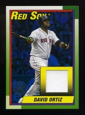 2025 Topps Baseball David Ortiz 1990 Style Relic Card # T90R-DO Blue 071/150
