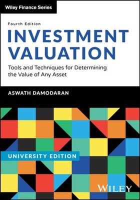 Investment Valuation University Edition by Damodaran PAPERBACK 9781394262731