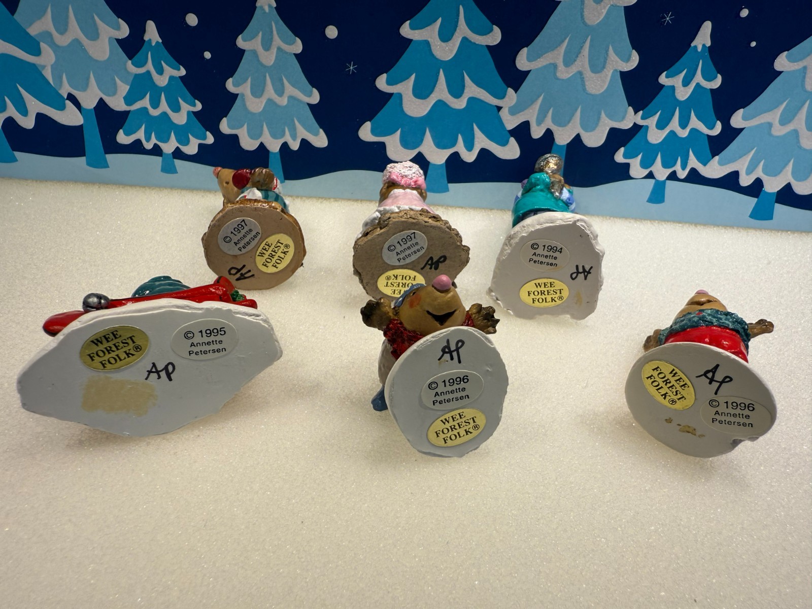 WEE FOREST FOLK 6 CHRISTMAS MOLES!