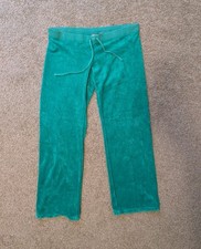 Vintage Y2K Juicy Couture Pants Velour Green Velour Pants Large
