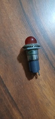 1 NOS Vintage Dialco Red Pilot Light Panel Lamp Holder free shipping