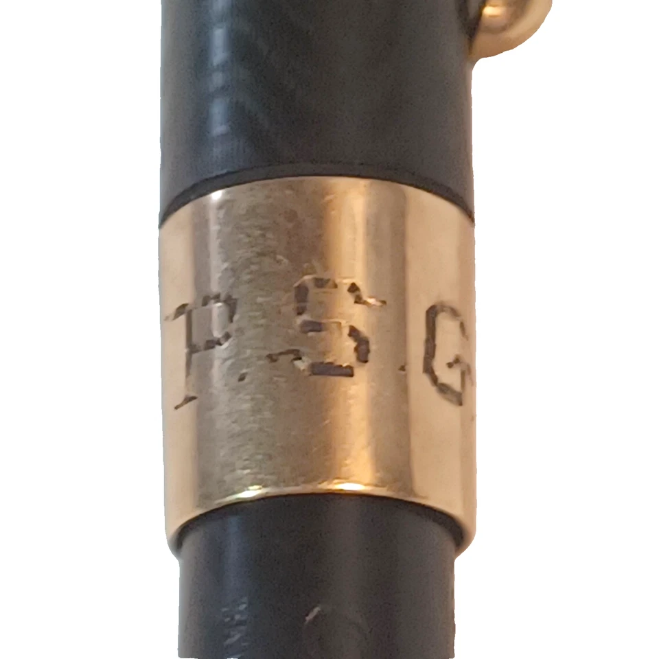 复古 Conklin 钢笔硬橡胶新月填充金 2 托莱多笔尖 — 第 4/4 张图片