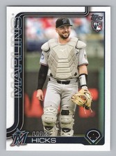 Liam Hicks Rookie 2025 Topps Update Miami Marlins