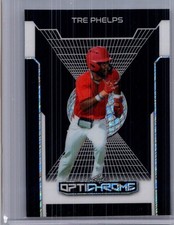Tre Phelps 2025 Leaf Optichrome Baseball 1/1 Pre Production Proof