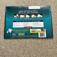 NEW Avery Index Maker Clear Label Divider - 8 x Tabs 5.50" X 8.50" Lot Of 3