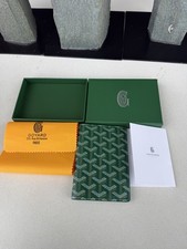 Portafoglio GOYARD Paris verde Grenelle copertura passaporto $875