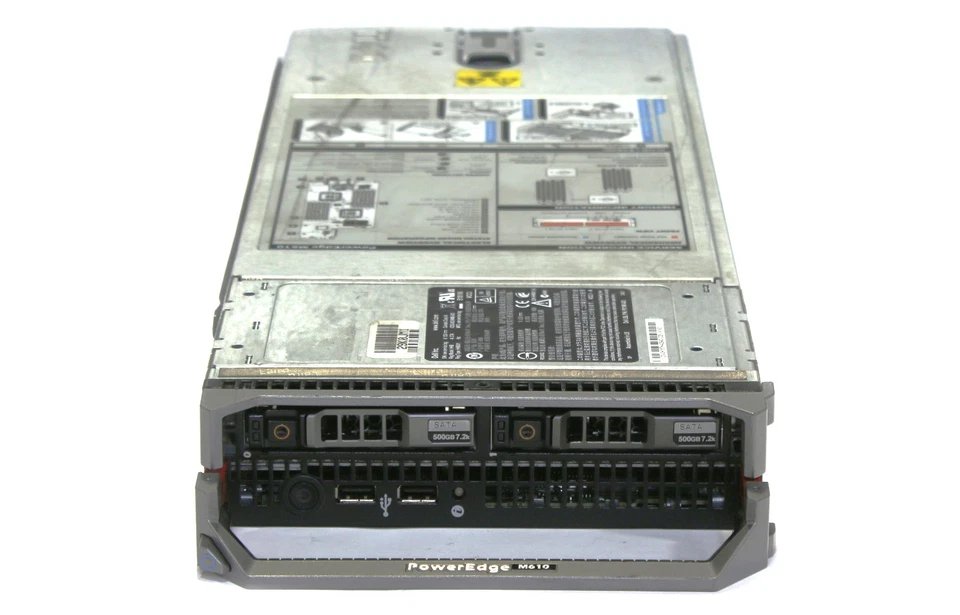 Dell Poweredge M610 Blade Server Chassis x2 Xeon X5680 3.3GHz 96GB RAM No HDD/OS - Image 3 of 4