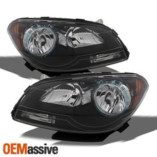 Fit 2008-2012 Chevy Malibu Black Headlights Light Leftright 08 09 10 11 12