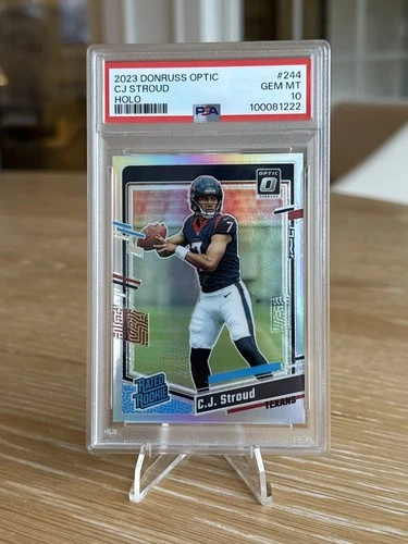 CJ Stroud 2023 Donruss Optic Holo #244 PSA 10 Rookie Houston Texans