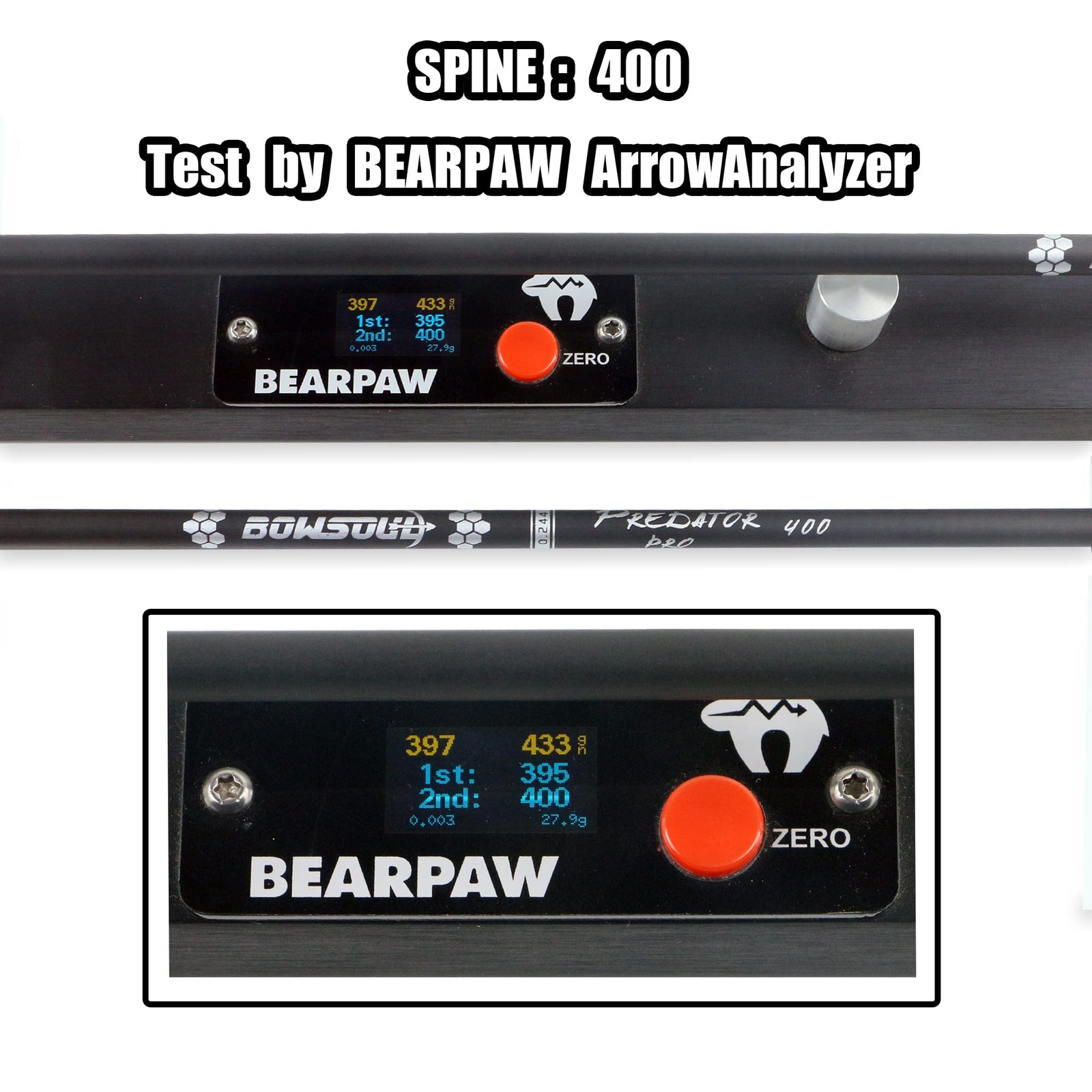 30inch Hunting Carbon Archery Arrows with 2.75” High Hardness Vanes Spine 400