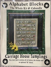 Carriage House Samplings Alphabet Blocks The Whole Kit & Caboodle PATTERN NEW