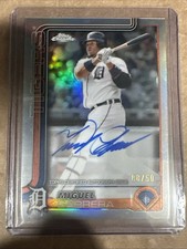 MIGUEL CABRERA 2025 TOPPS CHROME LEGENDS AUTOGRAPH REFRACTOR AUTO /50