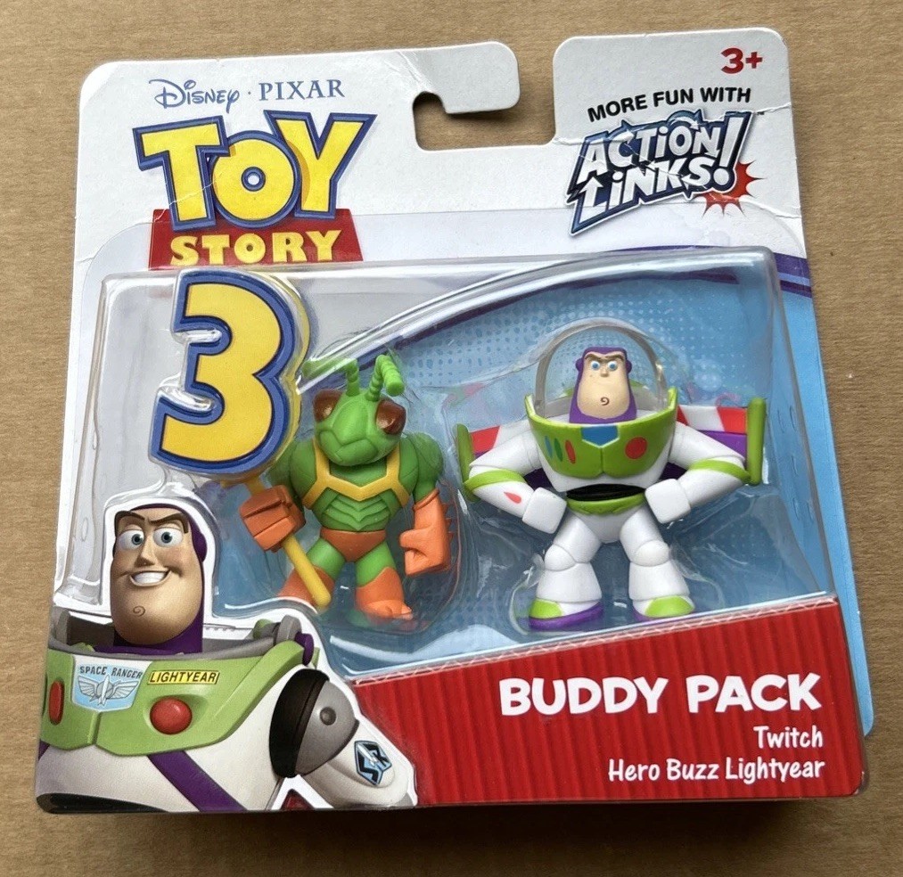Disney Pixar Toy story 3 -Buddy Pack- TWITCH & HERO BUZZ LIGHTYEAR