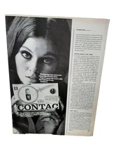 1969 Contac Cold Medicine Vintage Ad Original Print Capsule Relief Advertising