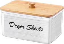 Acrylic Dryer Sheet Holder Container for Laundry Room Dryer Sheet Dispenser w...
