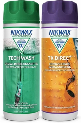 Nikwax Tech Wash & TX.Direct Doppelpack 2x300ml Reiniger & Imprägnierer - Bild 1 von 4