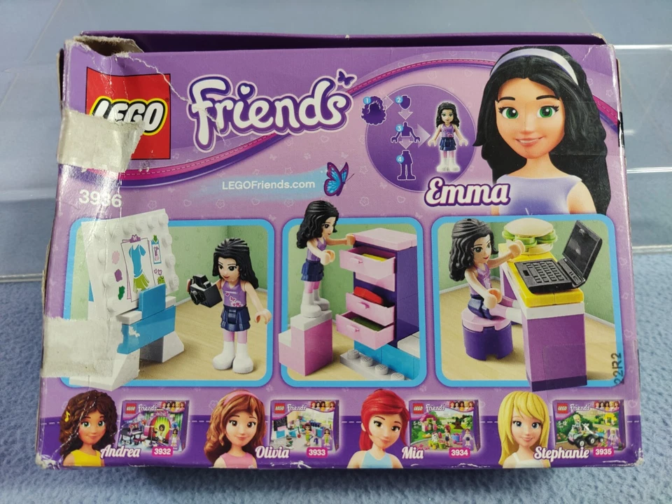 LEGO FRIENDS EMMA'S FASHION DESIGN STUDIO 3936 SET COMPLETO CON CAJA Y MINI FIGURA Foto 4 de 4