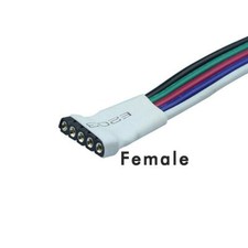 LED Strip Connector Cable 2/4/5 Pin Hippo Adapter Clip Wire Extension RGB/W 5050