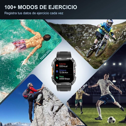 Military Rugged Smart Watch for Men with Bluetooth Call(Answer/Make Call) Gift - Picture 4 of 11