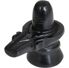Stone Shiva Lingam Shiv Ling Idol Statue Figurine 8.5 cm