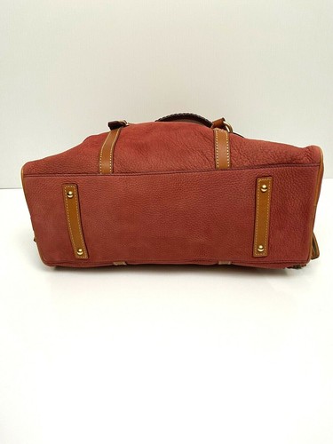 Dooney & Bourke Umhängetasche gewölbte Schnalle Quaste rot Wildleder NEU $ 398 - Bild 7 von 10