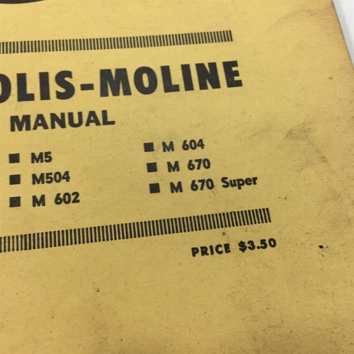 Genuine I&T Minneapolis-Moline Shop Manual MM-16 1966 UB UTS 5 Star M5 M670 M604 - Picture 19 of 21