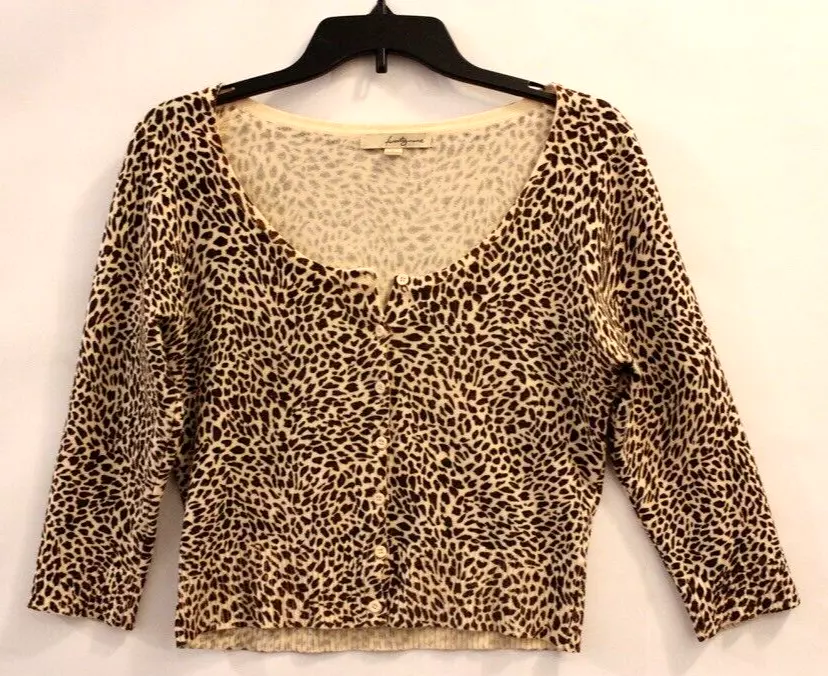 Forever 21 leopard best sale cardigan