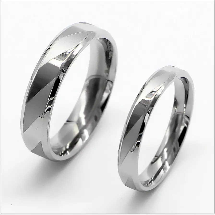 Sterling Silver Color Plated Couple Rings for Lovers Men and Women Original  Design Promiss Fashion Jewelry for Gift - AliExpress