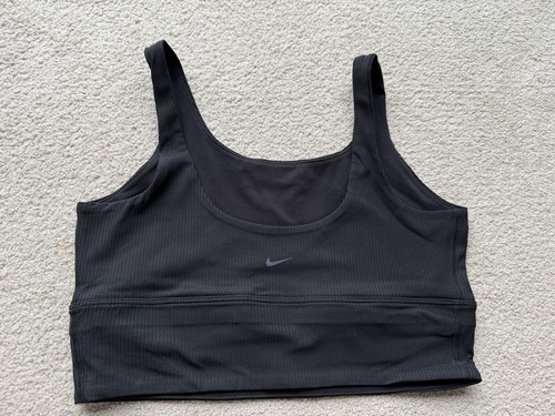 Nike Drifit Zenvy Rib Light-Support Non-Padded Longline Sports Bra Crop Tank Top - Picture 10 of 12