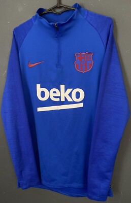 MEN NIKE FC BARCELONA 2019/2020 TRAINING TOP SOCCER FOOTBALL SHIRT