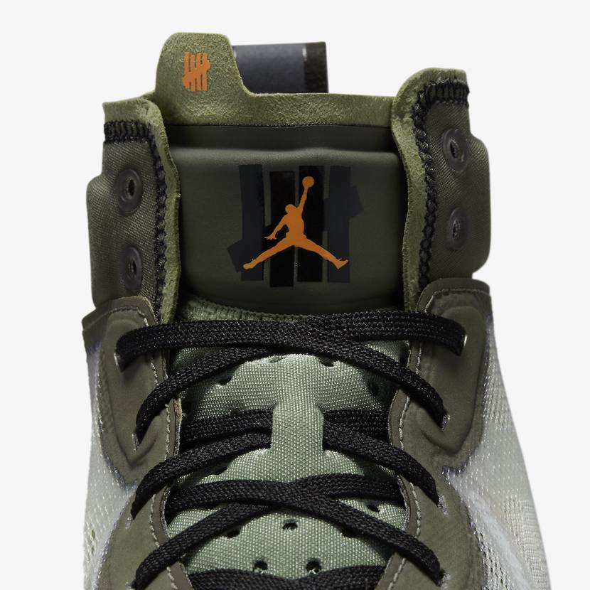 UNDEFEATED × Nike Air Jordan 37 Oil Green DV6255-300 Men display picture 3