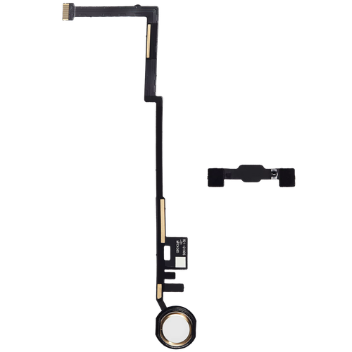 Home Button Flex Cable For iPad 5 (2017) / iPad 6 (18) (Aftermarket Plus) (Gold) - Picture 2 of 5