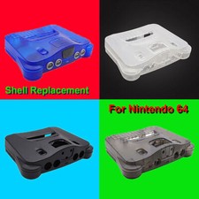 Full Housing Case Clear Shell Cover Kit Replacement For Nintendo 64 N64 Console