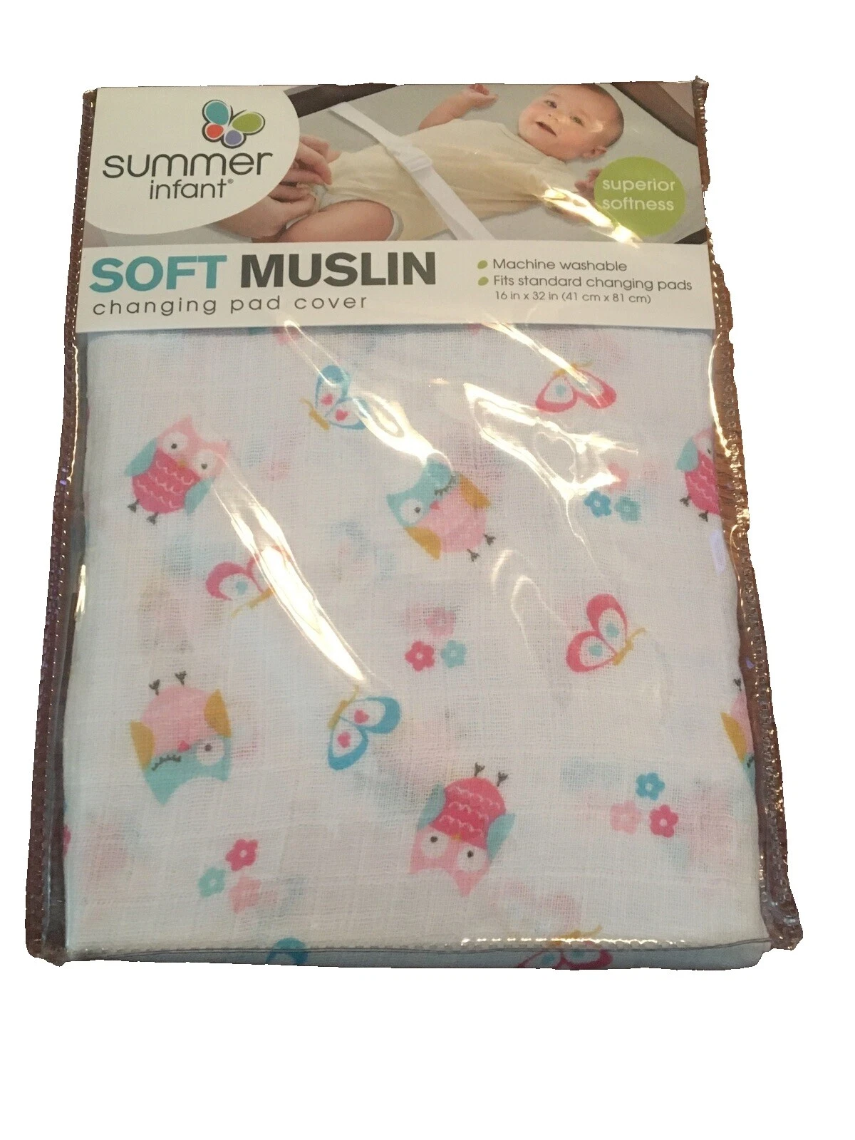 Almohadillas cambiador bebé blanco Summer Infant y fundas