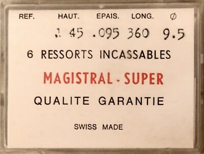 Ressort De Barillet Pour Montre Universal Genève - Référence 218/2 - Neuf