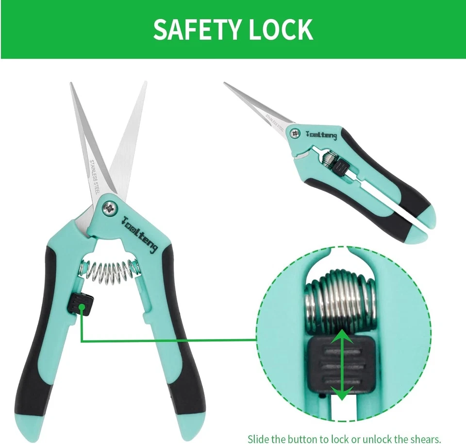 2 Pack- Bud Trimming Scissors STAINLESS Titanium Coated PRUNING TRIMMING HARVEST - Image 3 of 4