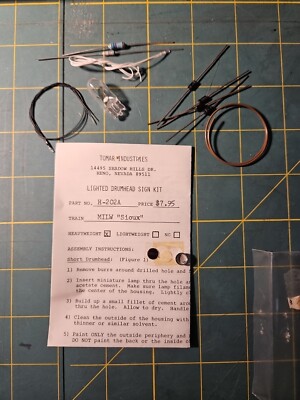HO SCALE, TOMAR, LIGHTED DRUM HEAD KIT MILWAUKEE SIOUX