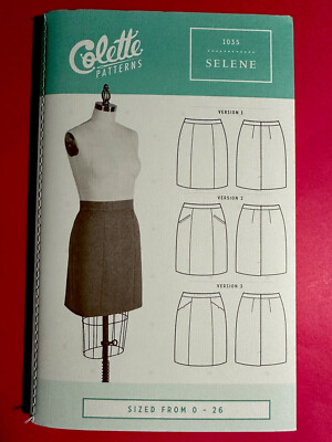 Rare Colette Sewing Pattern #1035 Misses Skirt Selene Size 0-26 Uncut