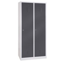 Kleiderspind Stahl 2 Abteile á 40Cm Garderobenschrank Spind WäSchespind Spint