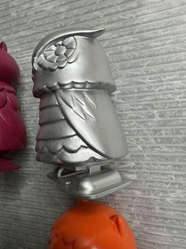 NATHAN JUREVICIUS WIND UP WALKING OWL LOT/4 Silver Black Maroon Orange - Picture 10 of 23