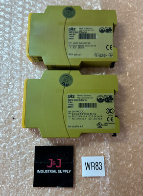 (2) PREOWNED- Pilz PNOZ X1 Safety Relay 24VAC/DC 3n/c 1n/o 2VA/2W || FASTSHIPPED