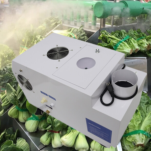 High-Capacity 6kg/h Commercial Ultrasonic Humidifier with Cool Mist Output, Water Barrel Hole & 110V for Efficient Large-Space Moisturizing