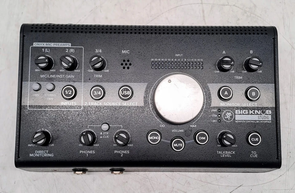 3X Mackie Big Knob Studio Recording Monitoring Controller USB Interface FOR PART - Image 4 of 4