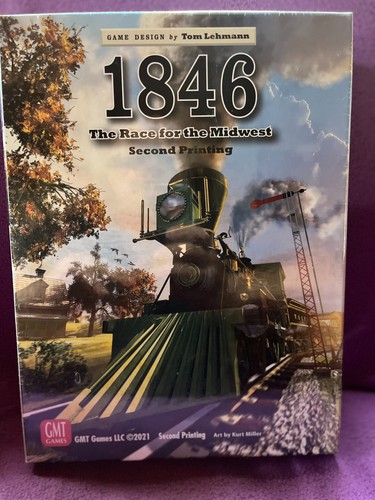 1846 RACE FOR THE MIDWEST by GMT Games 18xx series train game second ...