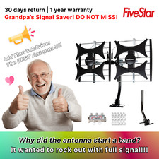 HDTV Antenna  + pole + Splitters Multi-Direct...