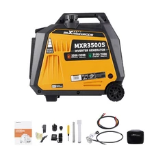 Dual Fuel Gas/Propane 3500 Watt Inverter Generator Portable with CO Alert