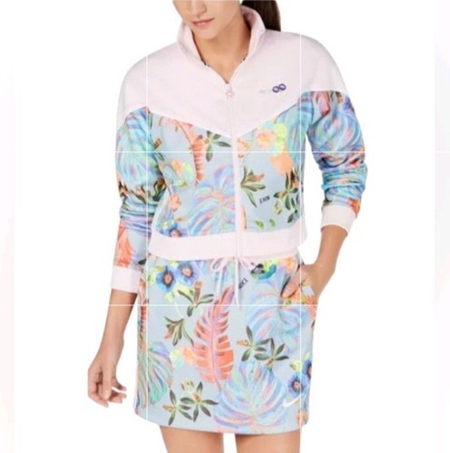 Nike Women's Ultra Femme Jacket Skirt SET Tropical Floral Pink Medium 1 NWOT - Picture 3 of 19